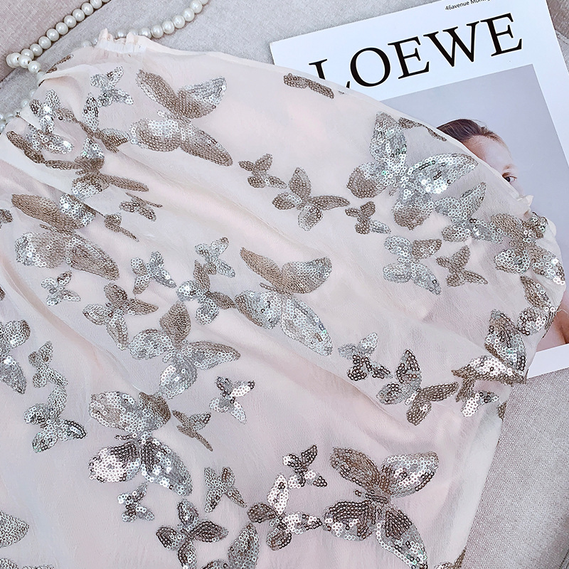 Đầm dài thêu sequin quyến rũ dáng trễ vai — Áo quây Chất lượng cao, Váy liền trễ vai, Váy liền kiểu cardigan
