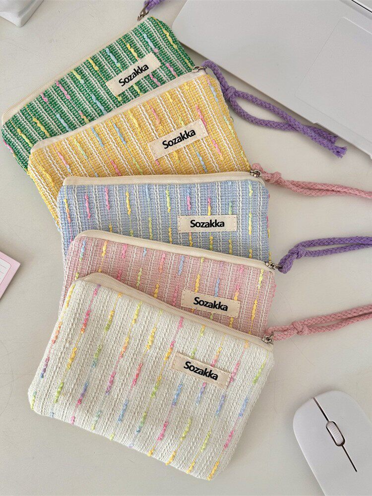 49292 Cute Small Makeup Bag Student Earphones Lipstick Storage Bag Portable Small Bag Girl Makeup Bag