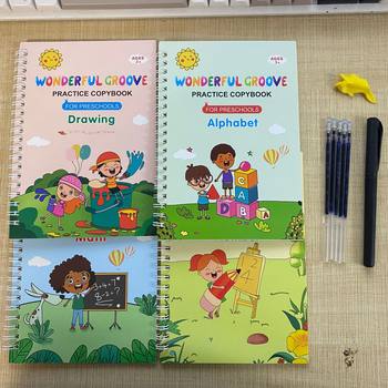 Children's 26 English Alphabet Groove Practice Copybook Magic Kindergarten Large Class Middle Class Preschool Learning Writing Book