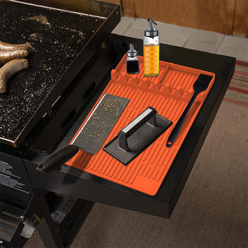 Cross-border Explosive Barbecue Oven Silicone Side Rack Pad Bakeware Protection Pad Oil Drain Pad Blackstone Silicone Oven Tool Pad