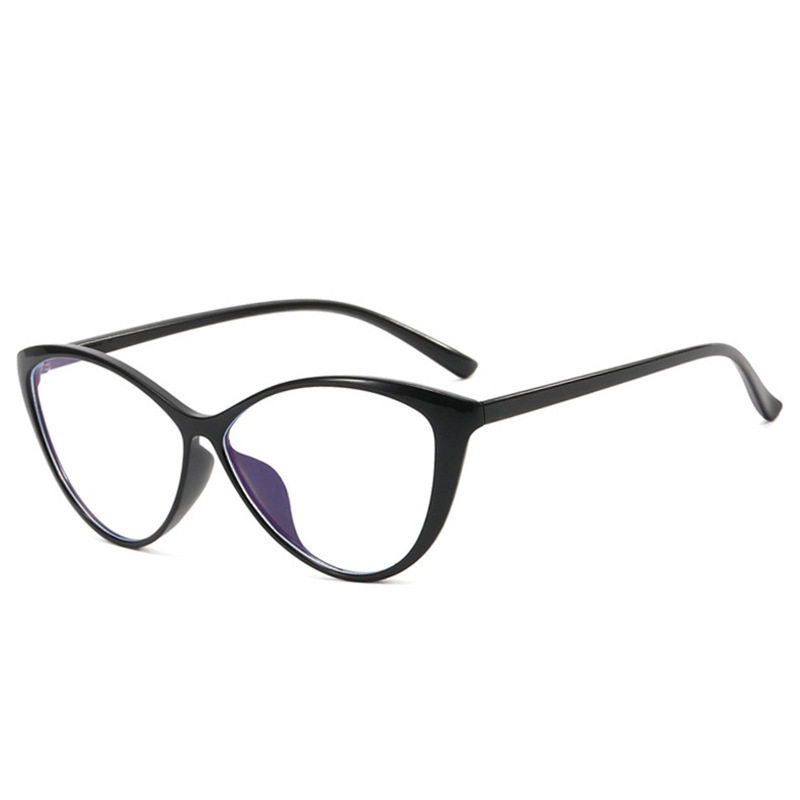 New Internet Celebrity Same Style Triangle Cat's Eye Butterfly Shaped Spice Girl Glasses Frame Can be Equipted with Domentum Myopia Frame Anti-blue Light Flat Light
