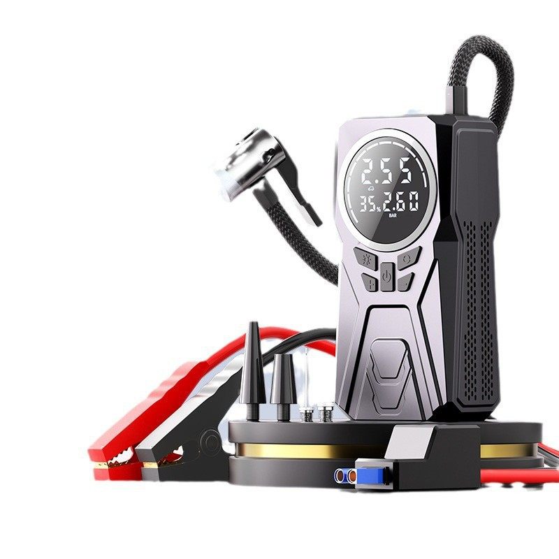 On-board air pump for automobile high-power multifunctional portable electric high-pressure fast-punching tire air pump for foreign trade