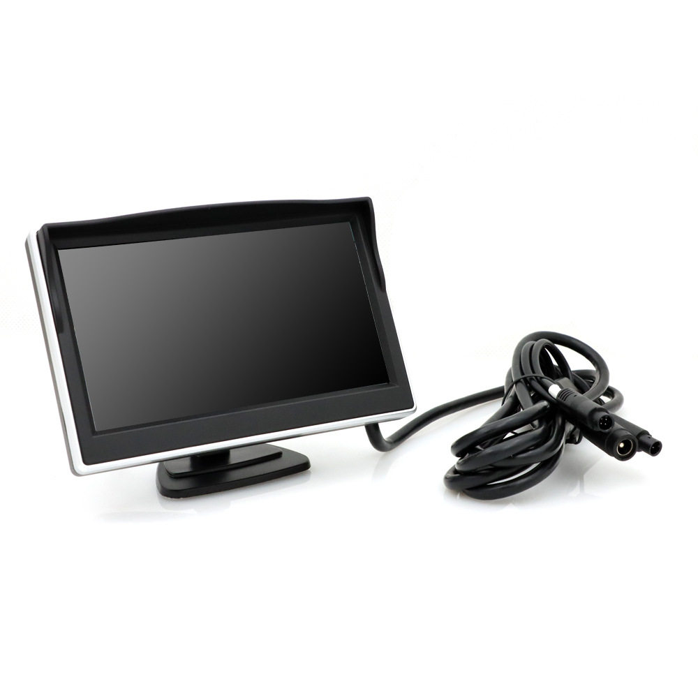 Portable Monitoring Pillow Smart carplay Auto Cargo Inverted Image Folding Head-up Screen 5 Inch Ahd Car Display