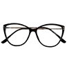 Cat's Eye Fashion Glasses Frame Women's Large Frame Plain Face Slimming Ultra Light Fashionable Eyes Frame Trendy Men's 8222
