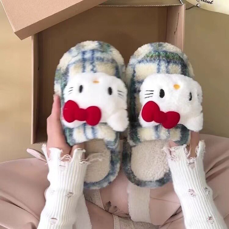 Cute Furry Slippers, Plush Non-Slip Indoor Home Slippers, 2025 New Style, Comfortable Casual Slippers, Dropshipping Available
