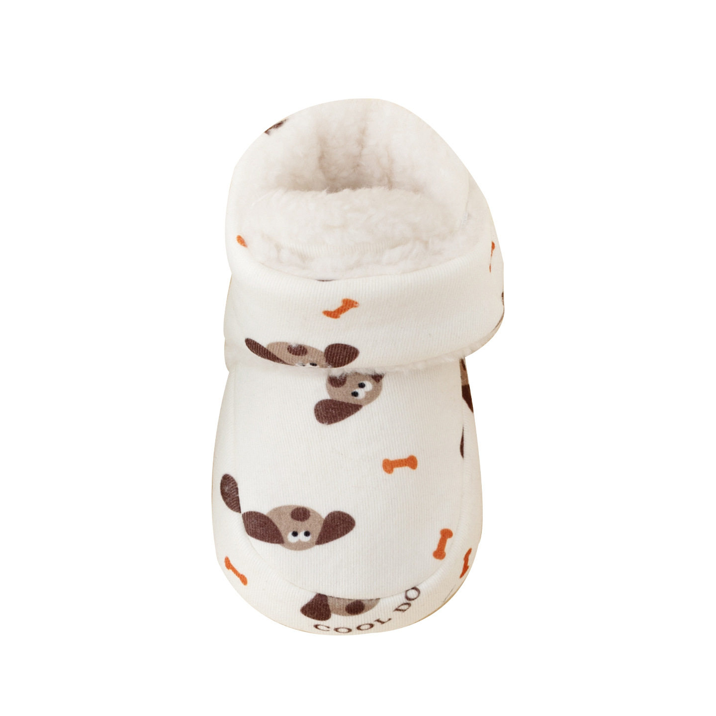 Infant Shoes, Autumn and Winter Velvet Thickeneded Shoes and Socks, Baby Cartoon Floor Shoes, Indoor Non-Slip Warm Pre-Step Shoes