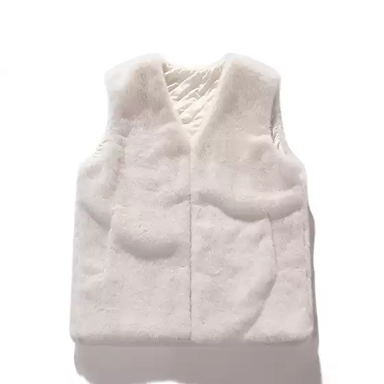 Winter New Imitation Mink Fur Vest for Men, Fashionable and Casual Plush Vest, Sleeveless Top, Couple Vest for Women