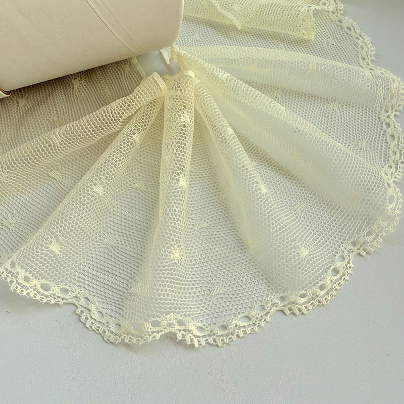 In-Stock Light Apricot/Beige/Generation Color 5-8cm Women's Skirt Hem Lace Handmade Clothing Lace