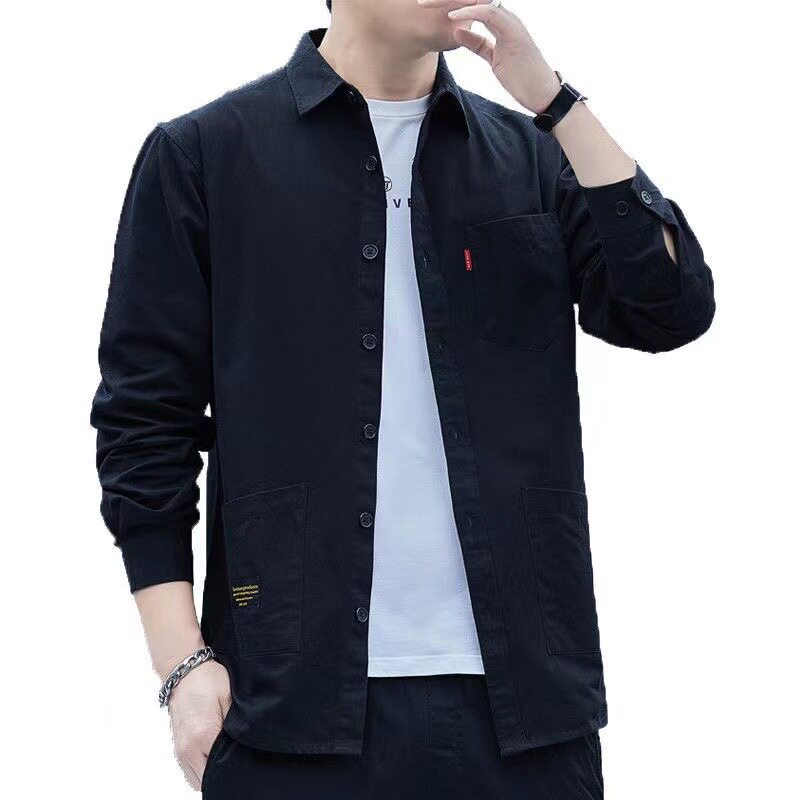 A generation of high-grade cotton long sleeve work shirt men's coat spring and autumn casual shirt men's coat