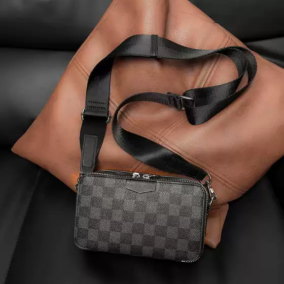 2025 New Korean Style Casual Men's Shoulder Bag Street Trend Small Shoulder Bag Horizontal Youth Small Backpack Trendy Bag