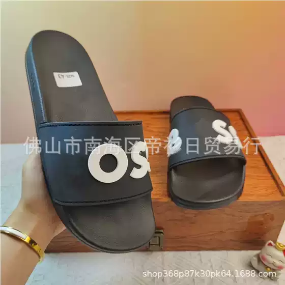 Southeast Asia Europe Station high quality Sandals 2025 Summer Unisex Letter Printed Rubber African Slippers Trendy