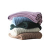 Wool Blanket Knitted Wool Blanket Ready for Delivery American Style Towel Blanket Solid Color Bedside Towel New Style