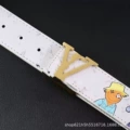 White scarecrow gold buckle