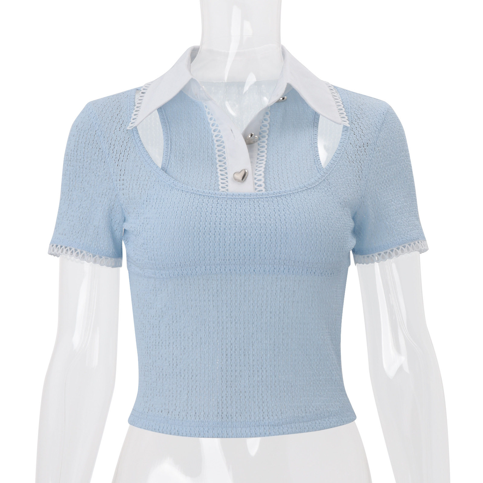 Womens Summer Short Sleeve Blouse Stylish Slim Fit Versatile Elegant Perfect for Work and Casual Wear Wholesale