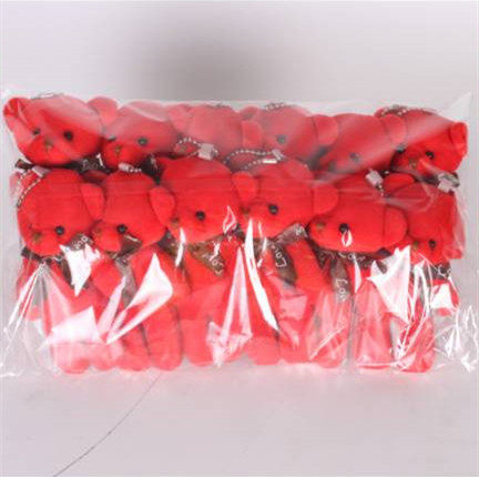 连体小熊挂件花束熊毛绒玩具公仔包包衣服挂饰婚庆抛洒伴手礼玩偶