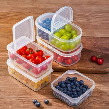 Storage Box Food Grade Storage Box Fruit and Vegetable Small Storage Box Storage Box Large Capacity Refrigerator Fresh Storage Box
