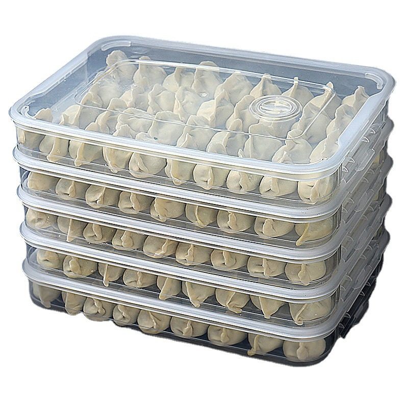 Dumpling Box Frozen Dumpling Multi-layer Refrigerator Preservation Box Food Food Preservation Box Egg Box Food Grade Storage Box