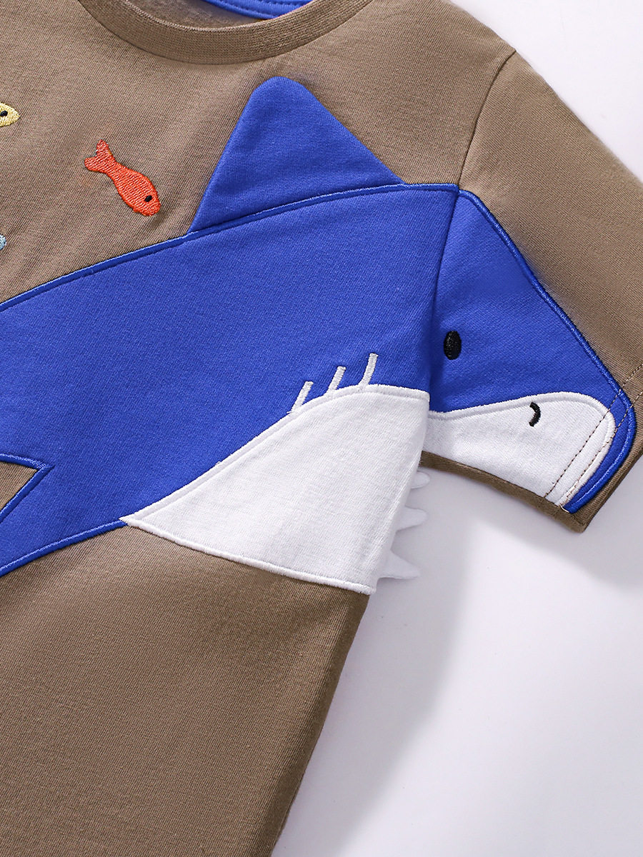 Vente en gros ensemble enfant usine, tenue deux pièces été