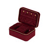 Ingenious Premium Red Three-Gold Jewelry Box Jewelry Storage Box Travel Jewelry Storage Box Velvet Velvet First Jewelry Box