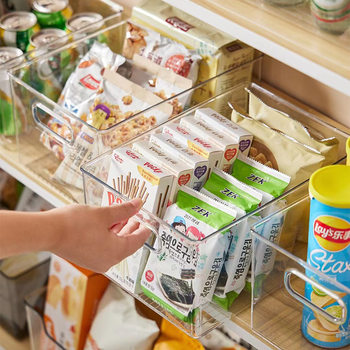 pet storage box without lid transparent book desktop storage carton packaging refrigerator snacks storage box wholesale generation