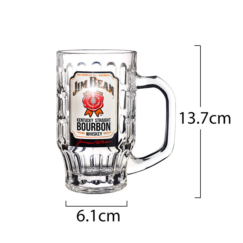 Cross-Border Liquor Glasses with a High-End Feel, Creative Large-Capacity Household Beer Glasses, Custom Glass Products Wholesale Factory
