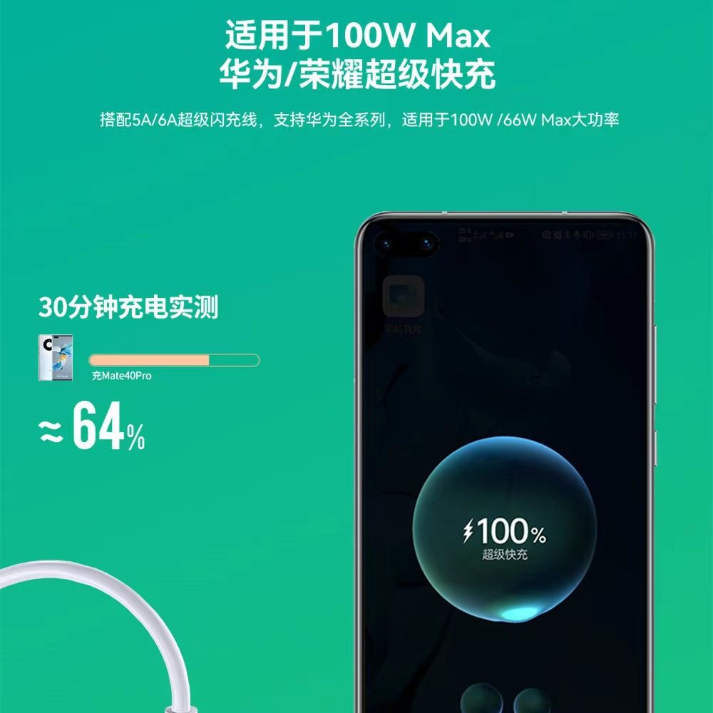 Direct Car F050 100W Car Charger 6A Aluminum Alloy Dual USB Port Fully Compatible Flash Charging Fast Charging Car Charger