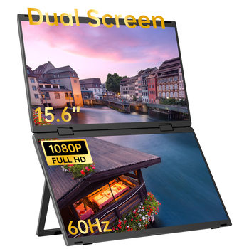 15.6inch Dual Screen Portable Monitor 1080P External Screen Laptop Office Game Lcd Screen
