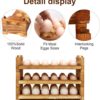 In-Stock Multi-Layer Egg Holder Cross-Border Wooden Egg Rack Egg Box Storage Rack Stackable Kitchen Egg Storage Rack
