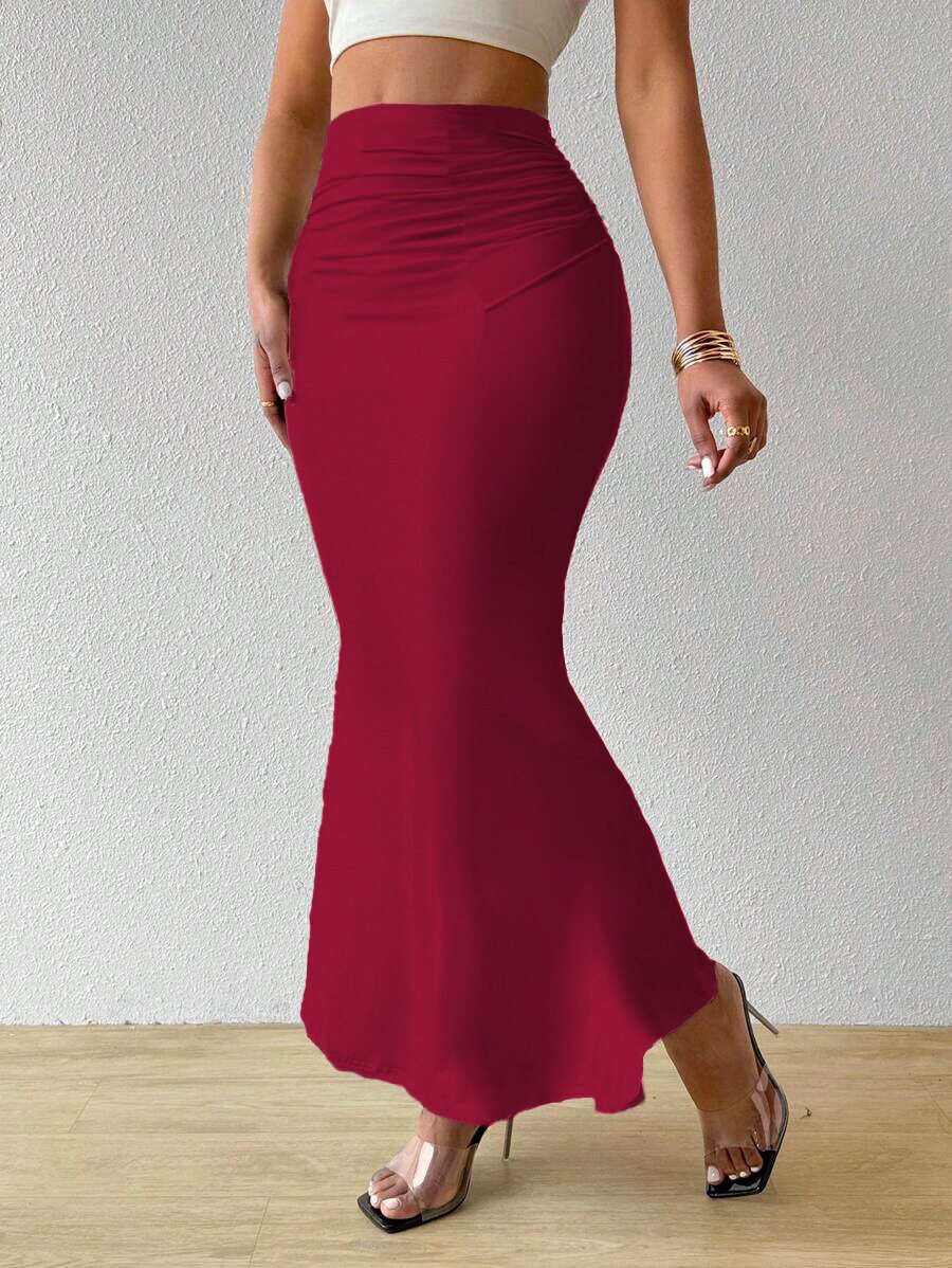 High Waisted Pencil Skirt Slimming Zebra Print Fishtail Design Comfortable Fit Perfect for Parties and Events