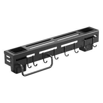 Stainless steel knife holder wall-mounted chopsticks holder multi-functional storage rack kitchen punch-free rack cross-border direct supply