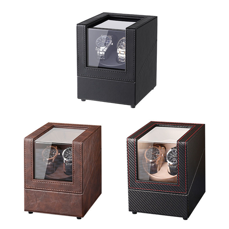 New 2-Position Fully Automatic Mechanical Watch Household Silent Watch Shaker Cross-Border Five-Position Watch Jewelry Storage Box