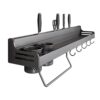Kitchen Storage Rack Punch-free Household Wall-mounted Storage Integrated Multi-functional Supplies Daquan Seasoning Chopsticks Cage Knife Holder