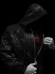 Breathedivinity American Trendy Brand Hooded Sweatshirt Men's Dark Style Autumn and Winter Fitness Sports Zipper Suit