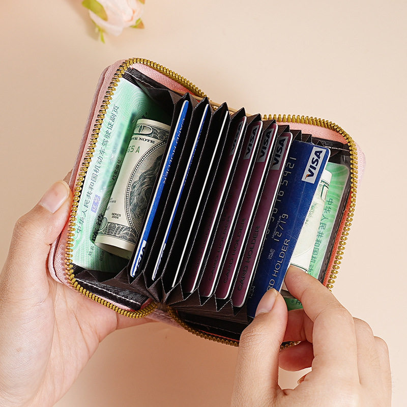 Organ card holder multi-card holder large capacity id bag small card holder women's multi-functional casual coin purse