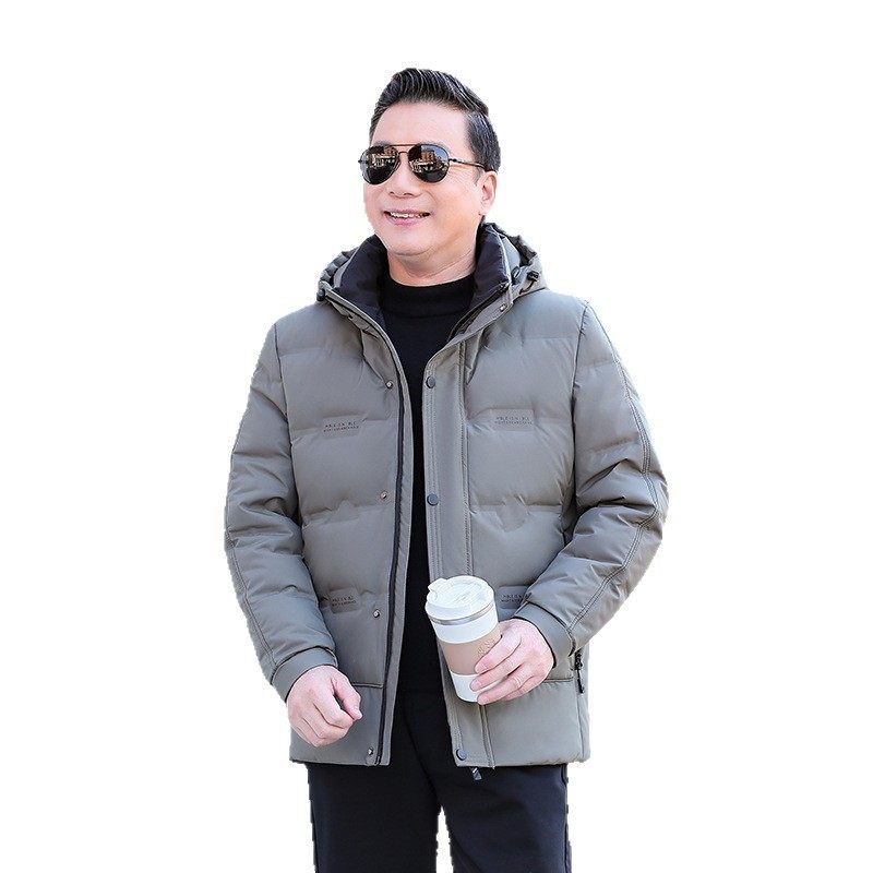 Down Jacket Men's Winter Outwear Middle-Aged Business Casual Lightweight Winter Outwear 2025 New Winter Tops