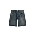 Blue-green shorts without frayed edges