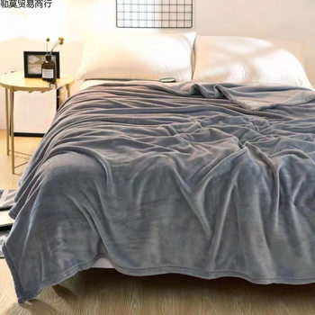 Four-Season Double-Sided Flannel Bedding Dual-Purpose Leisure Blanket High-Grade Milk Velvet Bed Sheetss Multi-Functional Air-Conditioned Quilt