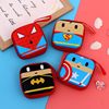 Creative Square Tinplate Coin Purse, Cute Marvel Coin Key Earphone Data Cable Storage Box, Creative Storage
