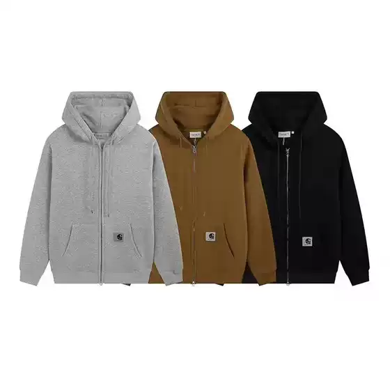 Cross-Border Foreign Trade Trendy Brand Zipper Hooded Sweatshirt Snow Mountain Small Label Loose Cardigan Jacket for Men and Women Couples Trendy