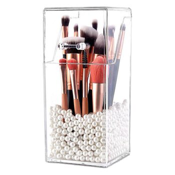 T2231 Makeup Brush Storage Bucket Eyebrow Pencil Eye Shadow Cosmetics Beauty Storage Acrylic Transparent Desktop Storage Box