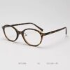 72396 glasses oval nerd TR90 frame tortoise shell ultra-light Korean style retro old money style without makeup anti-blue light