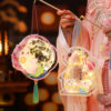Mid-Autumn Festival Lantern Rabbit Lantern Handmade DIY Material Package Ancient Style Han Dynasty Kidsren's Satchel Luminous Palace Lantern Hanging Decoration