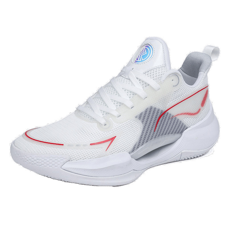 Giày bóng rổ cổ cao lưới thoáng khí, giày thể thao chạy bộ unisex — Xanh băng 8262, Bắc Lan 8262, Trắng Đỏ 8262