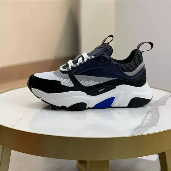 Guangzhou Genuine Leather Women's Dad Shoes New Style Thick-Soled Breathable Comfortable Running Shoes Versatile Sneakers