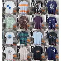 Correct Version. High-End Version. Lv 26S New Classic Trendy Brand Intarsia Jacquard Cotton Knit Short-Sleeve T-Shirt