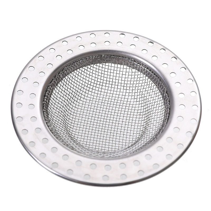 Bathroom Floor Drain Filter Stainless Steel Wire Mesh Sewer Filter Bathroom Hair Blockage Plug Floor Drain Cover