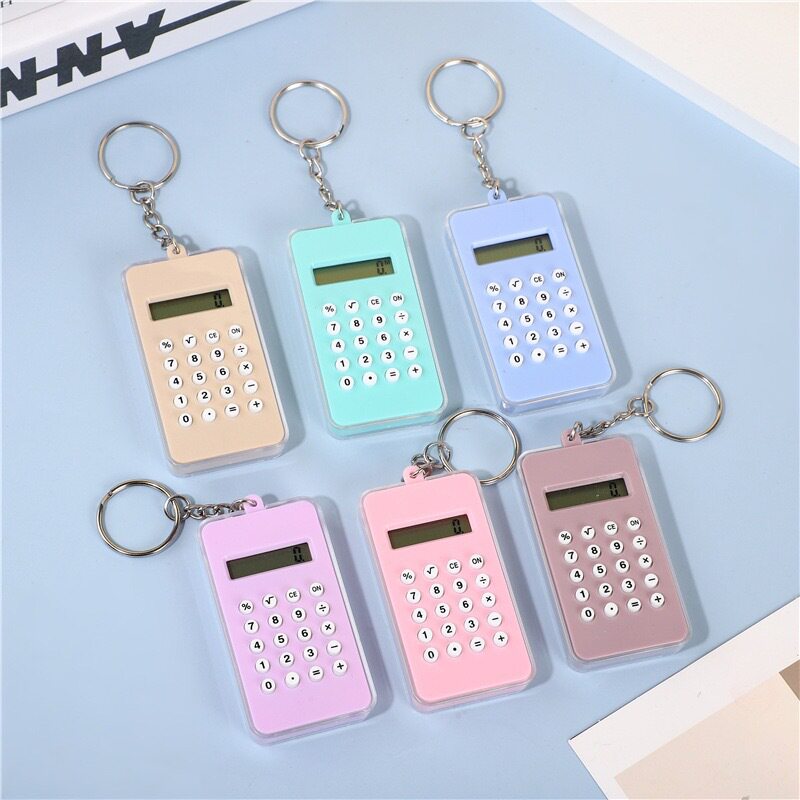 迷你可爱彩色迷宫马卡龙计算器钥匙扣掌上便携式计算机厂家批发