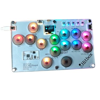 Ultra-Thin Hitbox Street Fighter 6 Fighting Game Keyboard Arcade Joystick Raspberry Pi Socd Rear Cover Without Delay