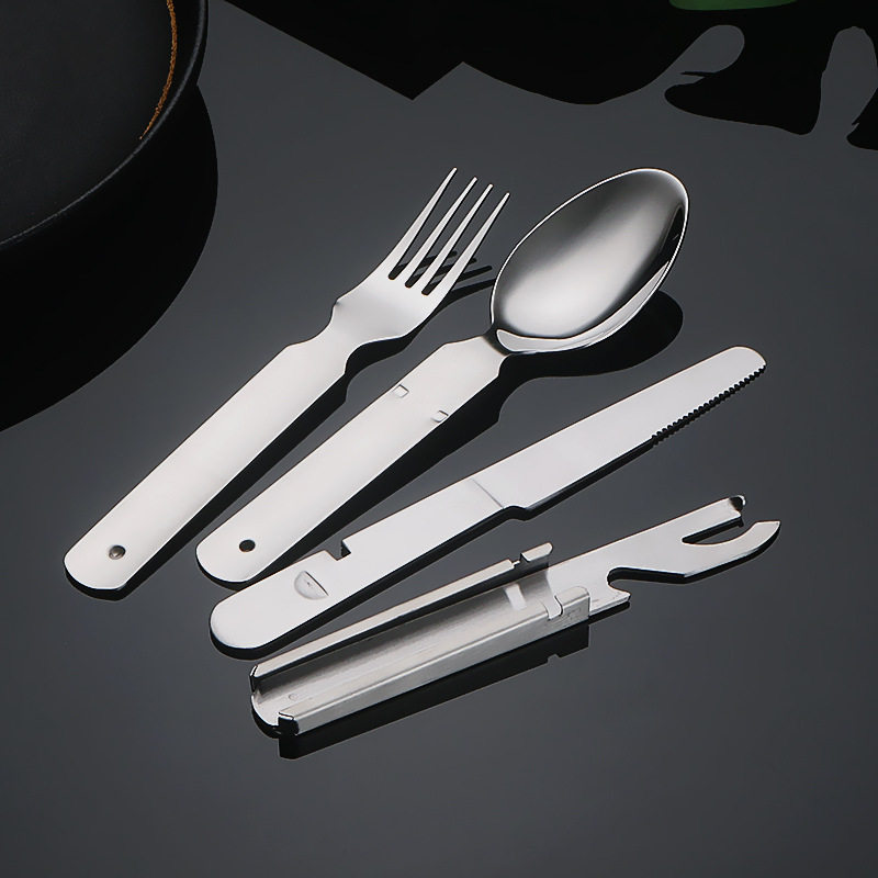 304 new beer knife and fork suit hotel western food knife and fork spoon laser logo tableware knife and fork spoon batch