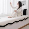 2025 New Cyber Celebrity Cloud Circle Velvet Bay Window Mat Window Mat Light Luxury High-end Cushion Four Seasons Universal Style